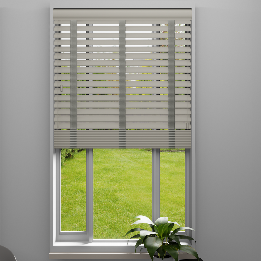 Mirage Fine Grain Faux Wood Venetian Blind with Tapes