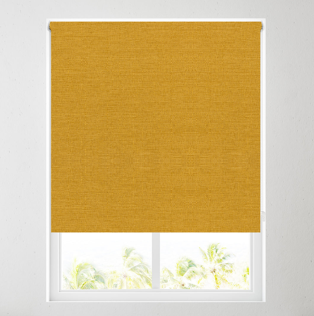 Quebec Ochre Thermal Blackout Roller Blind