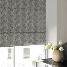 Load image into Gallery viewer, Lily Flint Grey Blackout Roman Blind
