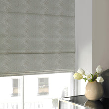 Load image into Gallery viewer, Lily Moonstone Silver Blackout Roman Blind
