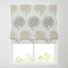 Load image into Gallery viewer, Evergreen Natural Lined Roman Blind
