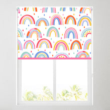 Load image into Gallery viewer, Colourful Rainbow Thermal Blackout Roller Blind
