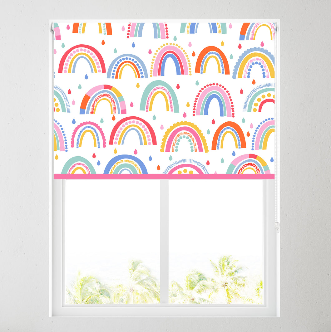Colourful Rainbow Thermal Blackout Roller Blind