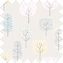 Load image into Gallery viewer, Pastel Trees Thermal Blackout Roller Blind
