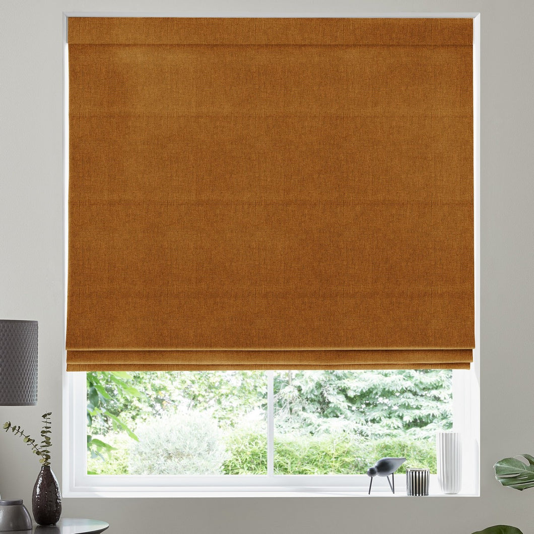 Freya Rust Roman Blind