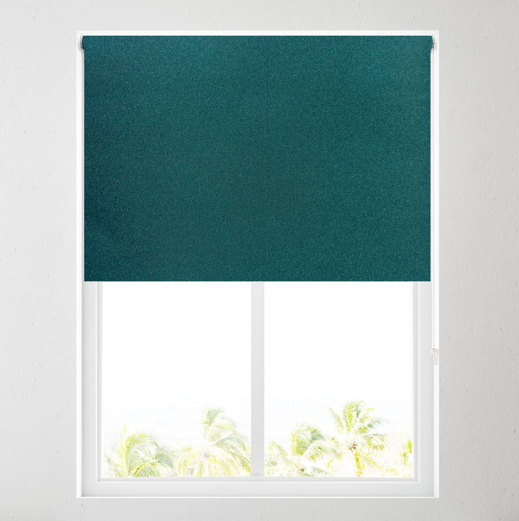 Racing Green Thermal Blackout Roller Blind