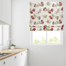 Load image into Gallery viewer, Red Tulips Lined Roman Blind
