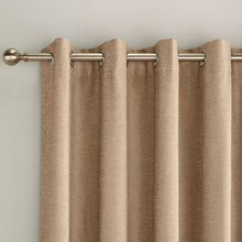 Load image into Gallery viewer, Savoy Sand Chenille Blackout Curtains
