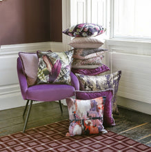 Load image into Gallery viewer, Kimono Purple Floral Duck Feather Filled Cushion 45cm x 45cm (Copy)
