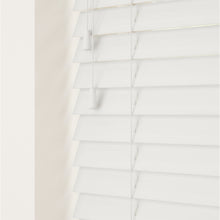 Load image into Gallery viewer, Serene Pure White Fine Grain Faux Wood Venetian Blind
