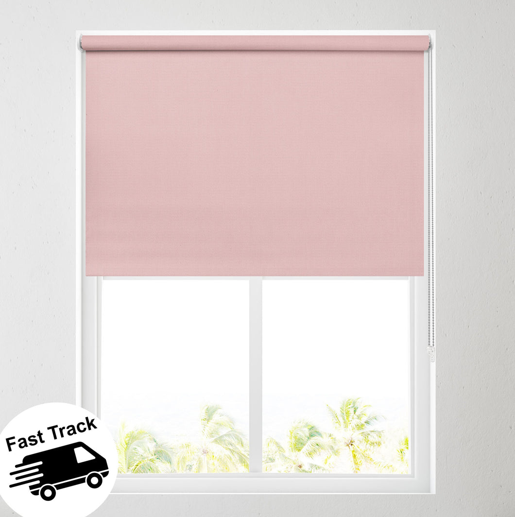 Sunset Soft Pink Blackout Roller Blind