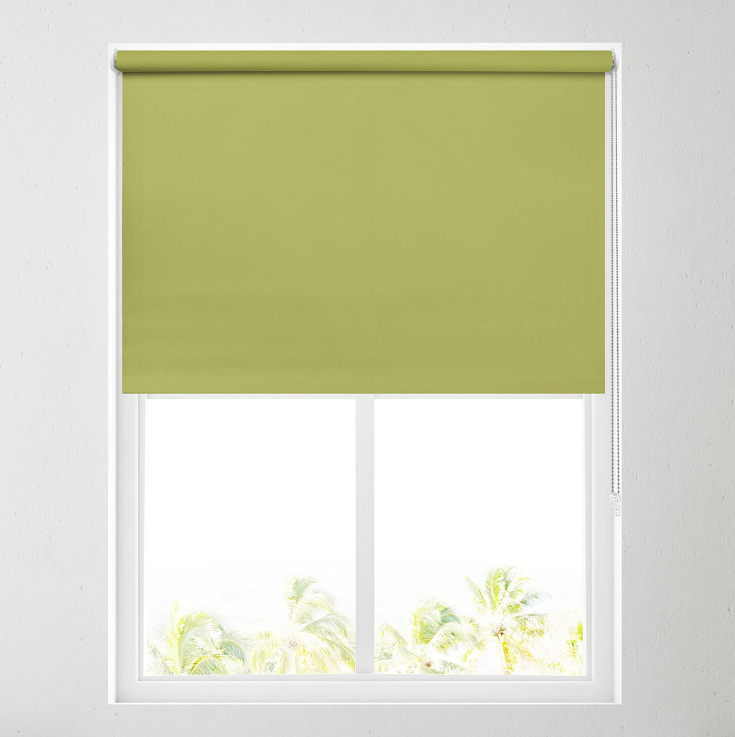 Bella Vine Green Blackout Roller Blind