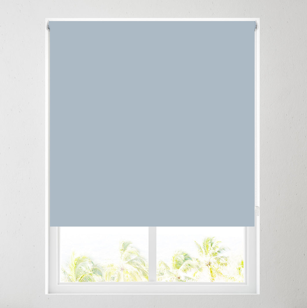 Steel Blue Thermal Blackout Roller Blind