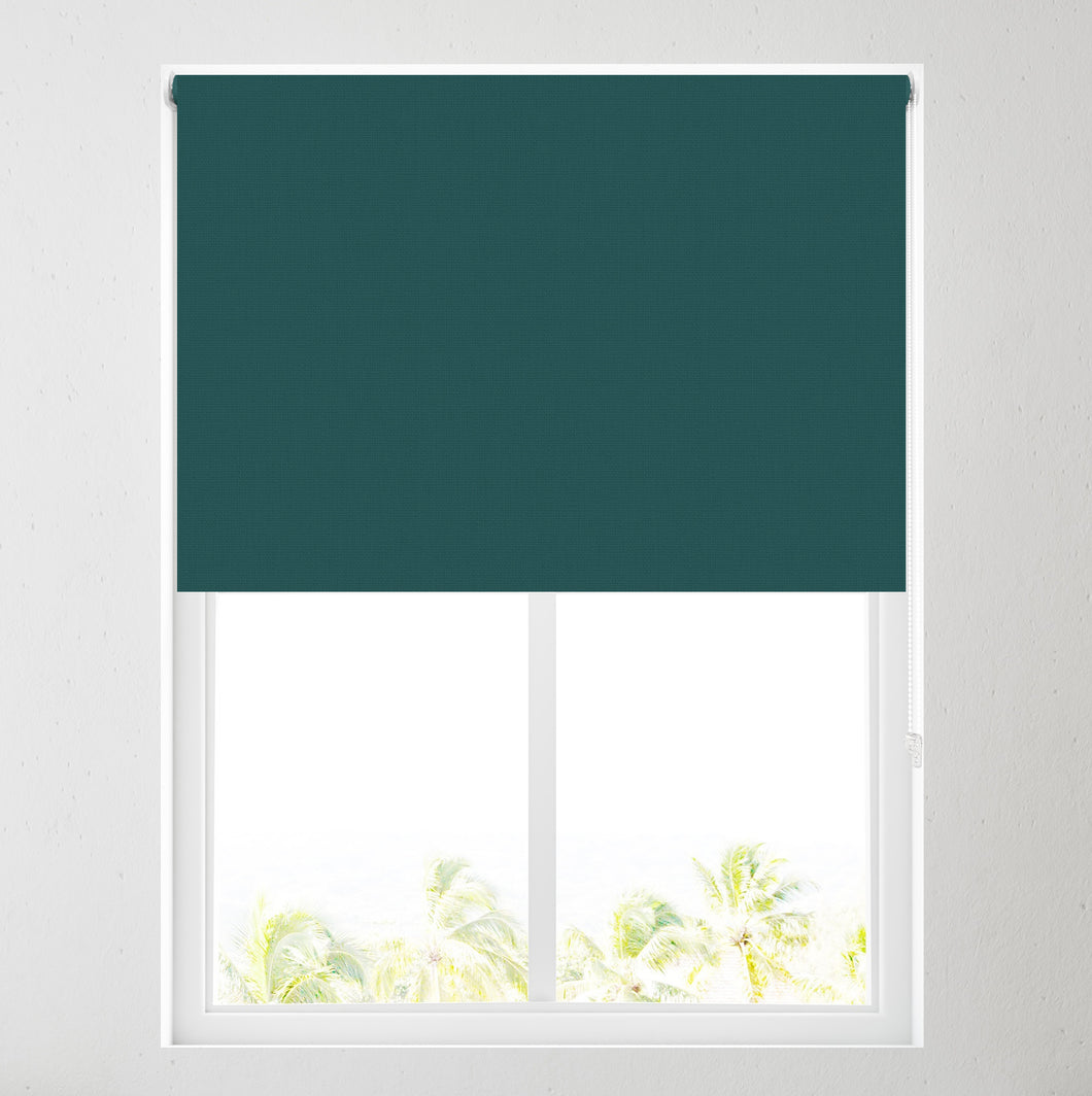Turquoise Thermal Blackout Roller Blind