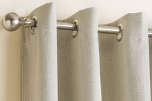 Load image into Gallery viewer, Vogue Cream Textured Self Lined Curtains
