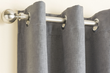 Load image into Gallery viewer, Vogue Grey Textured Self Lined Curtains
