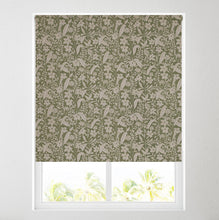 Load image into Gallery viewer, Skye Green Floral Thermal Blackout Roller Blind
