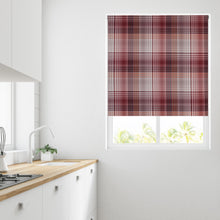 Load image into Gallery viewer, Scotch Red Check Daylight Roller Blind

