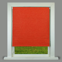 Load image into Gallery viewer, Ara Burnt Orange Textured Thermal Blackout Roller Blind
