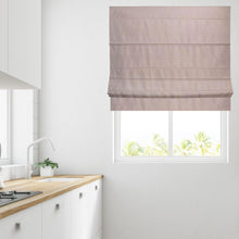 Load image into Gallery viewer, Soft Textured Ara Blush Roman Blind
