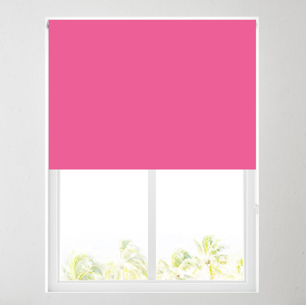 Candy Pink Thermal Blackout Roller Blind