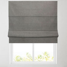 Load image into Gallery viewer, Charcoal Linen Blackout Lined Roman Blind
