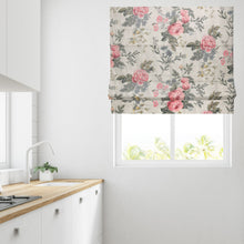 Load image into Gallery viewer, Blue &amp; Pink Country Floral Lined Roman Blind
