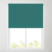 Load image into Gallery viewer, Dark Teal Thermal Blackout Roller Blind
