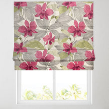 Load image into Gallery viewer, Hawaii Floral Pink Lined Roman Blind
