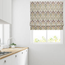 Load image into Gallery viewer, Lucerne Aubergine Jacquard Lined Roman Blind
