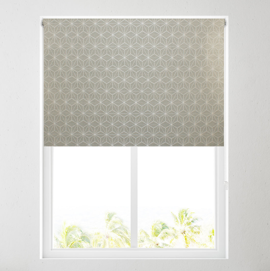 Natural Geometric Daylight Roller Blind
