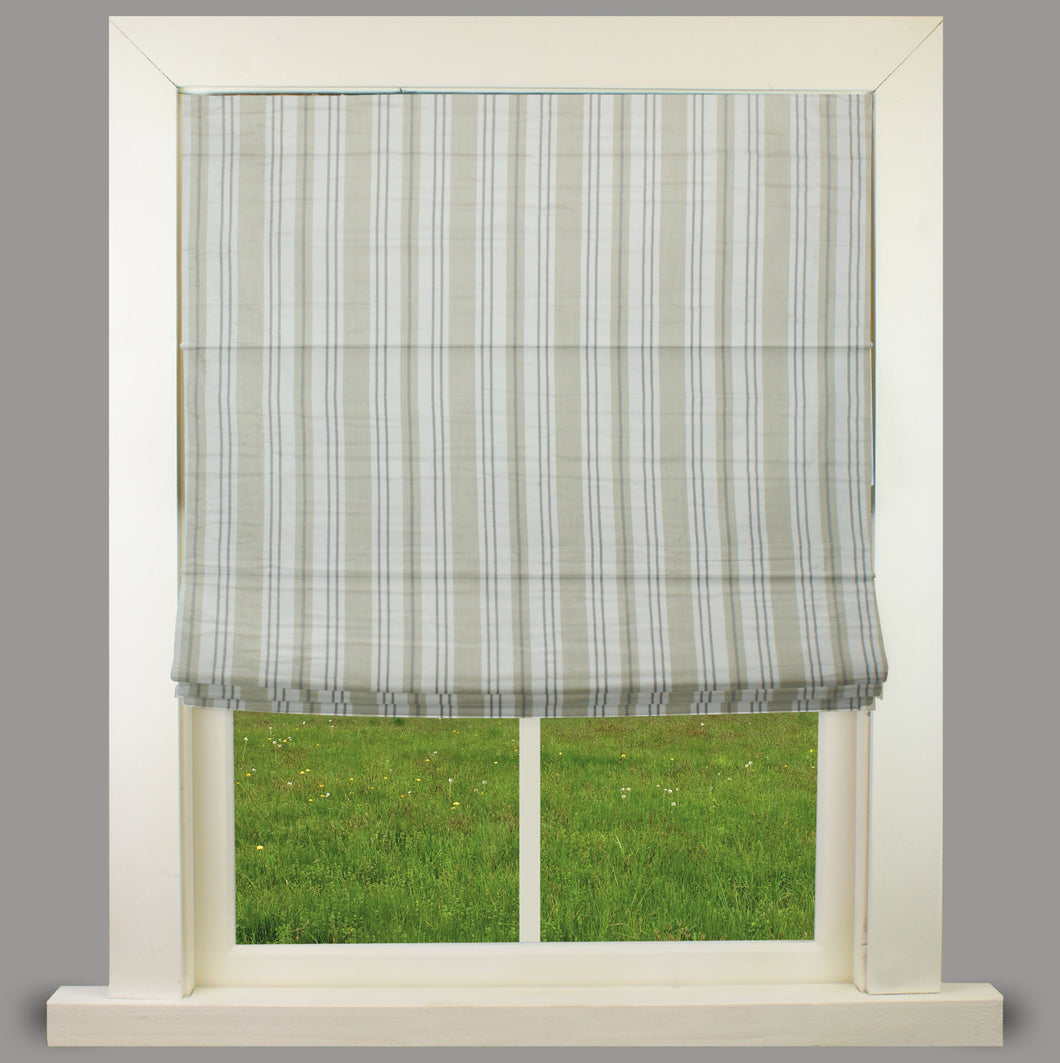 Orkney Natural Fully Lined Roman Blind