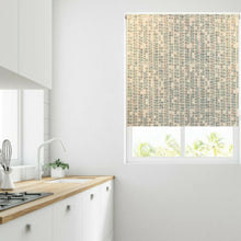 Load image into Gallery viewer, Oval Blue Abstract Thermal Blackout Roller Blind
