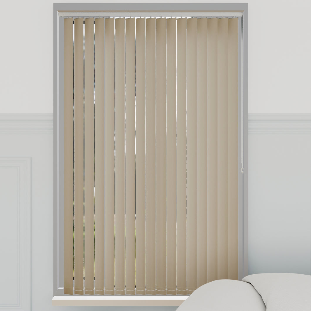 Bella Beige Blackout Vertical Blinds