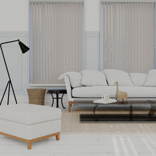 Load image into Gallery viewer, Bella Canvas Grey Blackout Vertical Blinds

