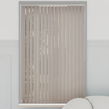 Load image into Gallery viewer, Bella Dove Natural Blackout Vertical Blinds
