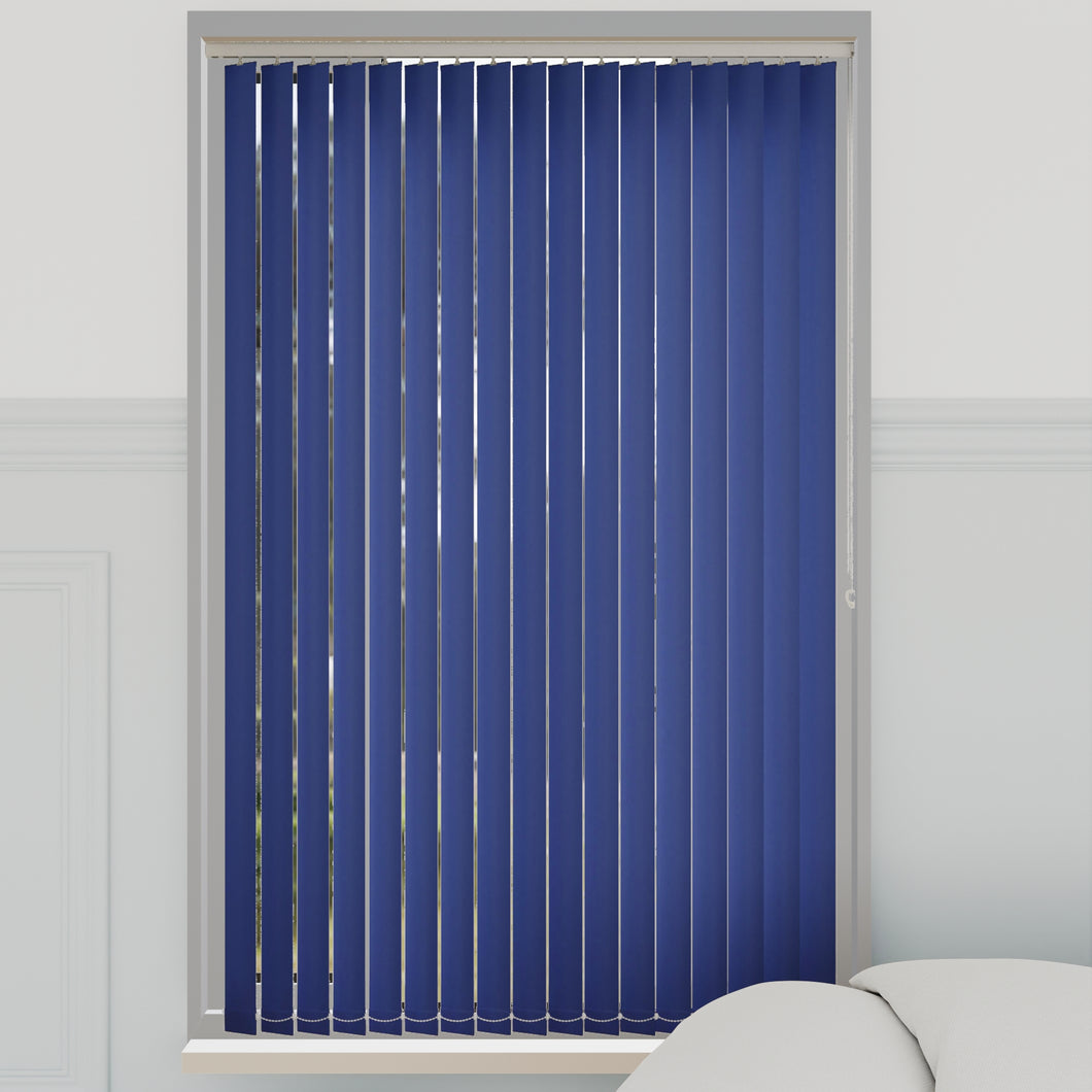 Bella Empire Purple Blackout Vertical Blinds