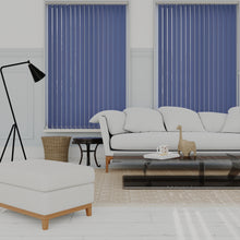 Load image into Gallery viewer, Bella Empire Purple Blackout Vertical Blinds
