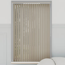 Load image into Gallery viewer, Bella Grey Whisper Blackout Vertical Blinds
