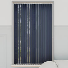 Load image into Gallery viewer, Bella Indigo Blackout Vertical Blinds
