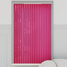 Load image into Gallery viewer, Bella Lipstick Pink Blackout Vertical Blinds
