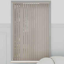 Load image into Gallery viewer, Bella Maylar Natural Blackout Vertical Blinds
