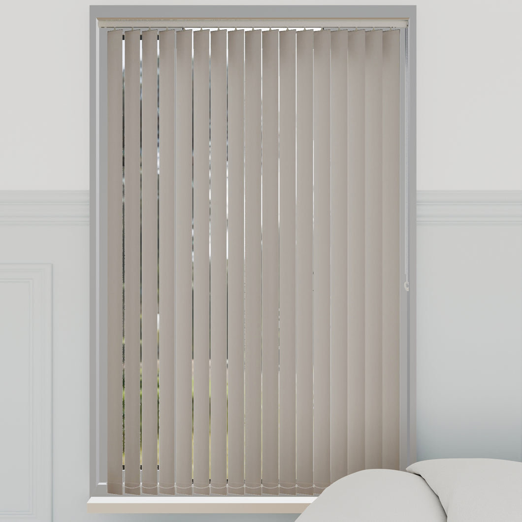 Bella Maylar Natural Blackout Vertical Blinds