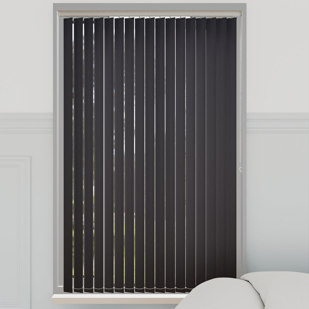 Bella Noir Blackout Vertical Blinds