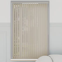 Load image into Gallery viewer, Bella Oyster Natural Blackout Vertical Blinds
