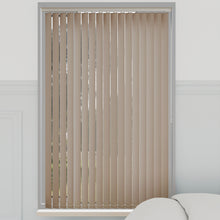 Load image into Gallery viewer, Bella Placid Biscuit Blackout Vertical Blinds
