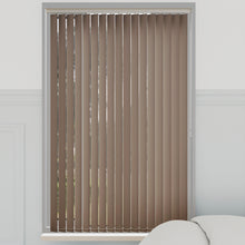 Load image into Gallery viewer, Bella Putty Mocha Blackout Vertical Blinds
