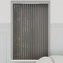 Load image into Gallery viewer, Bella Rock Charcoal Blackout Vertical Blinds
