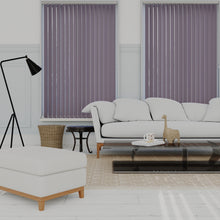 Load image into Gallery viewer, Bella Amparo Purple Blackout Vertical Blinds
