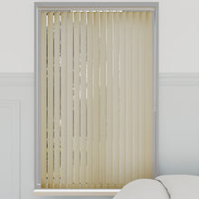 Load image into Gallery viewer, Splash Butter Cream Vertical Blinds
